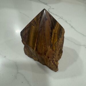 Raw Tigers Eye Pyramid